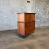 Mid Century Modern Highboy Dresser in Danish Walnut