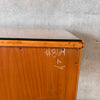Vintage Desk From 1930s or 1940s by Gio Pantis Italy w/ Glass Top