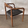 Solid Wood Side Chair w/ Rope Braided