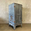 Vintage Dohrmann Hotel Supply Industrial Galvanized Steel Cabinet c. 1930-40s