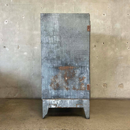 Vintage Dohrmann Hotel Supply Industrial Galvanized Steel Cabinet c. 1930-40s