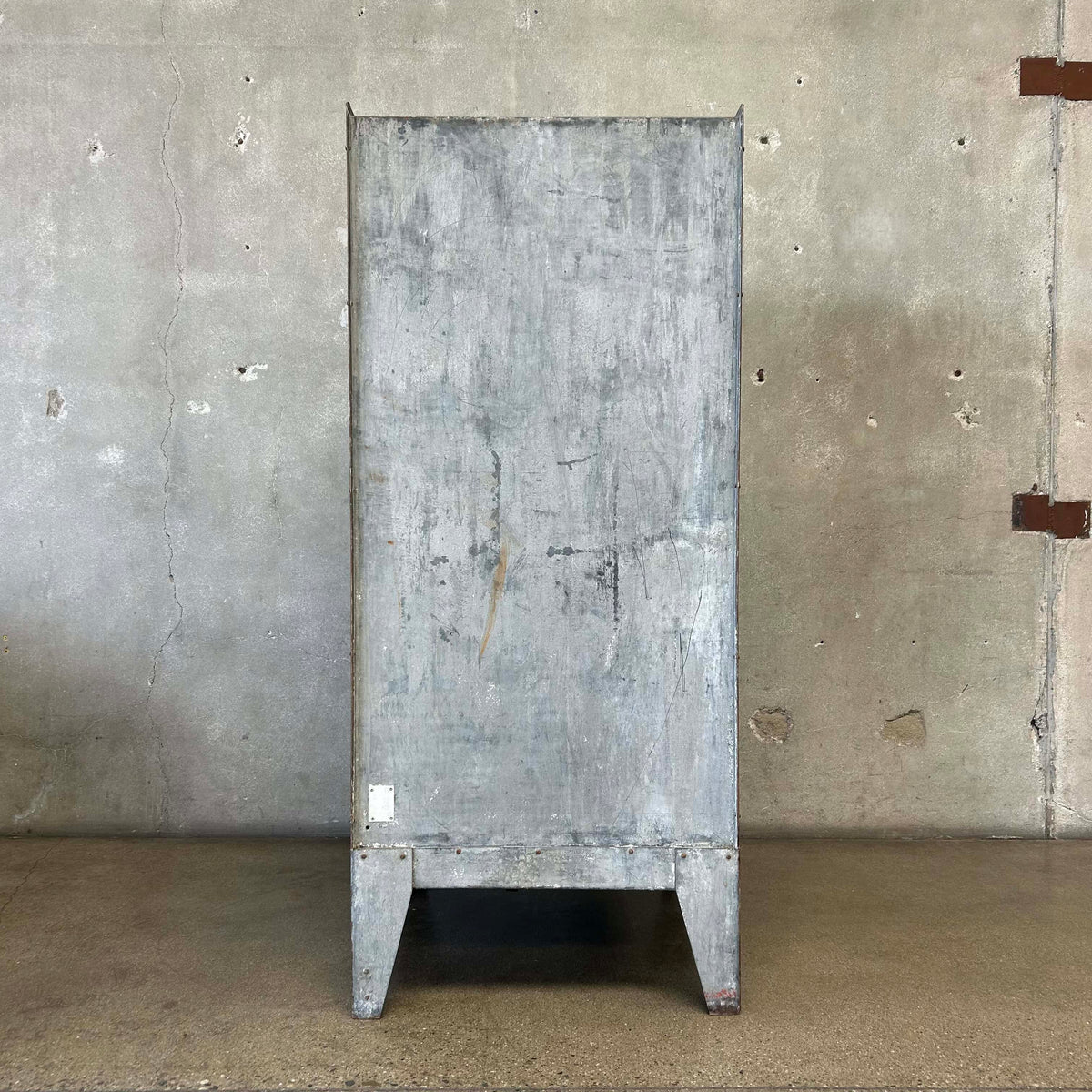 Vintage Dohrmann Hotel Supply Industrial Galvanized Steel Cabinet c. 1930-40s