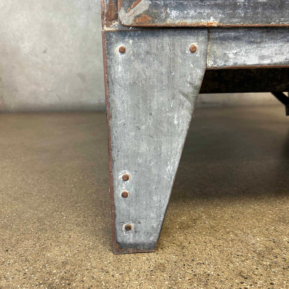 Vintage Dohrmann Hotel Supply Industrial Galvanized Steel Cabinet c. 1930-40s