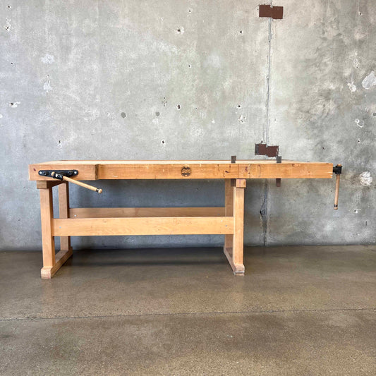 Vintage Shop Smith Carpenter's Wood Working Work Bench