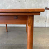 Danish Teak Draw Leaf Dining Table