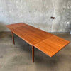 Danish Teak Draw Leaf Dining Table