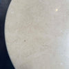 Vintage Beige Round Pedestal Marble Dining Table