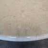 Vintage Beige Round Pedestal Marble Dining Table