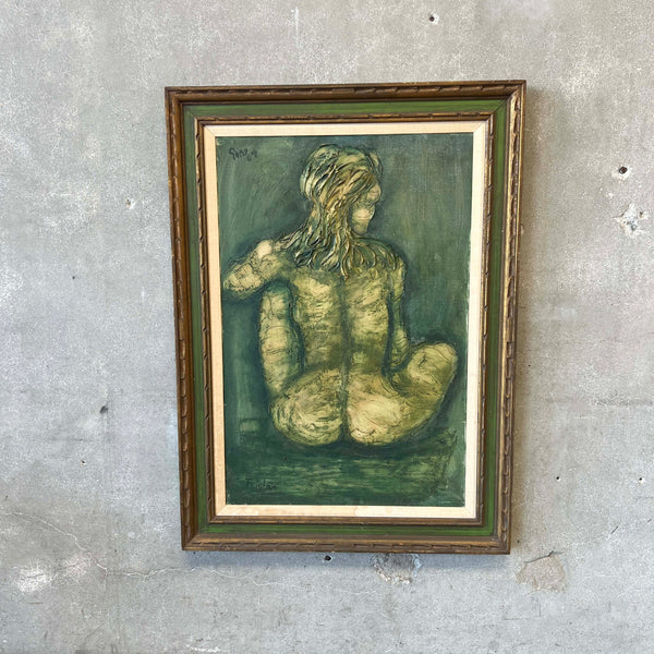 Mid Century Modern Pallet Knife Painting
