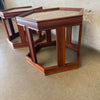 Mid Century Modern Pair of Hexagon Side Tables
