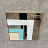 Vintage Post Modern Square Hanging Mirror
