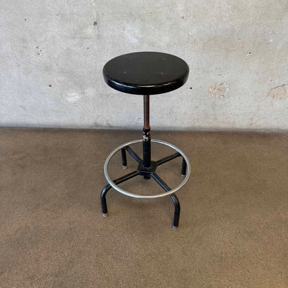Vintage Architect's Metal Studio Stool c. 1970's