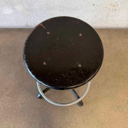 Vintage Architect's Metal Studio Stool c. 1970's