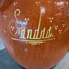 Vintage Mexican Folk Pottery Olla / Pot with Iron Stand c. 1950s