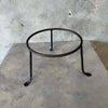 Vintage Mexican Folk Pottery Olla / Pot with Iron Stand c. 1950s