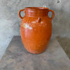 Vintage Mexican Folk Pottery Olla / Pot with Iron Stand c. 1950s