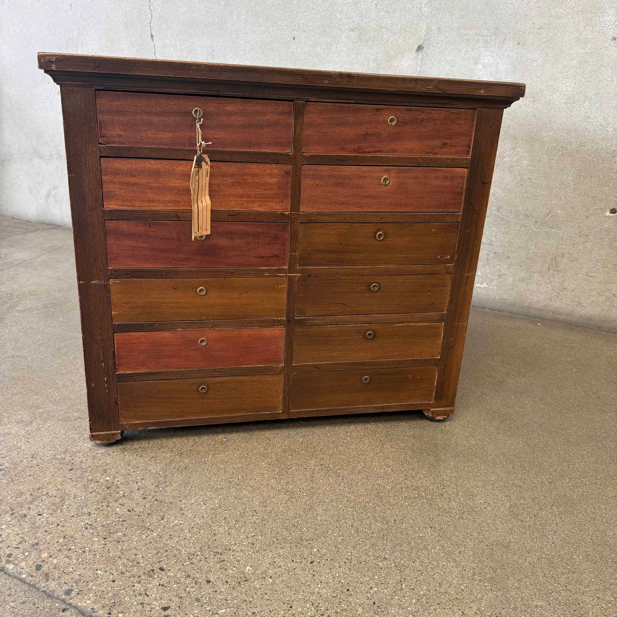 Vintage 24 Drawer Double Sided file Cabinet