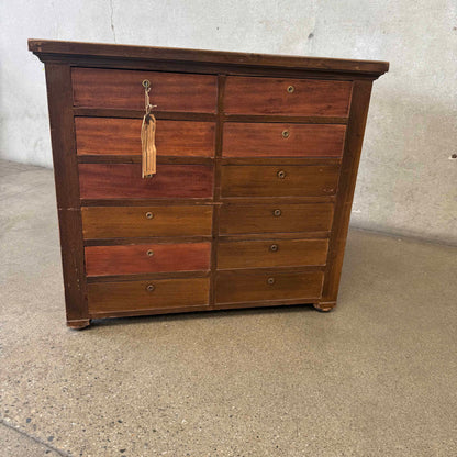 Vintage 24 Drawer Double Sided file Cabinet
