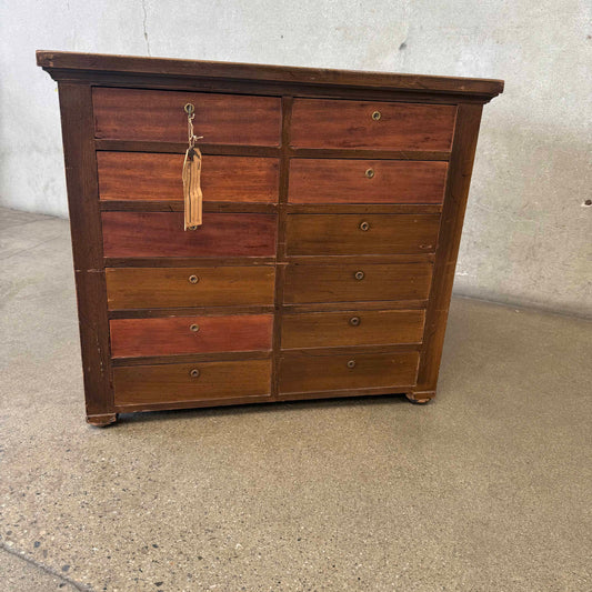 Vintage 24 Drawer Double Sided file Cabinet