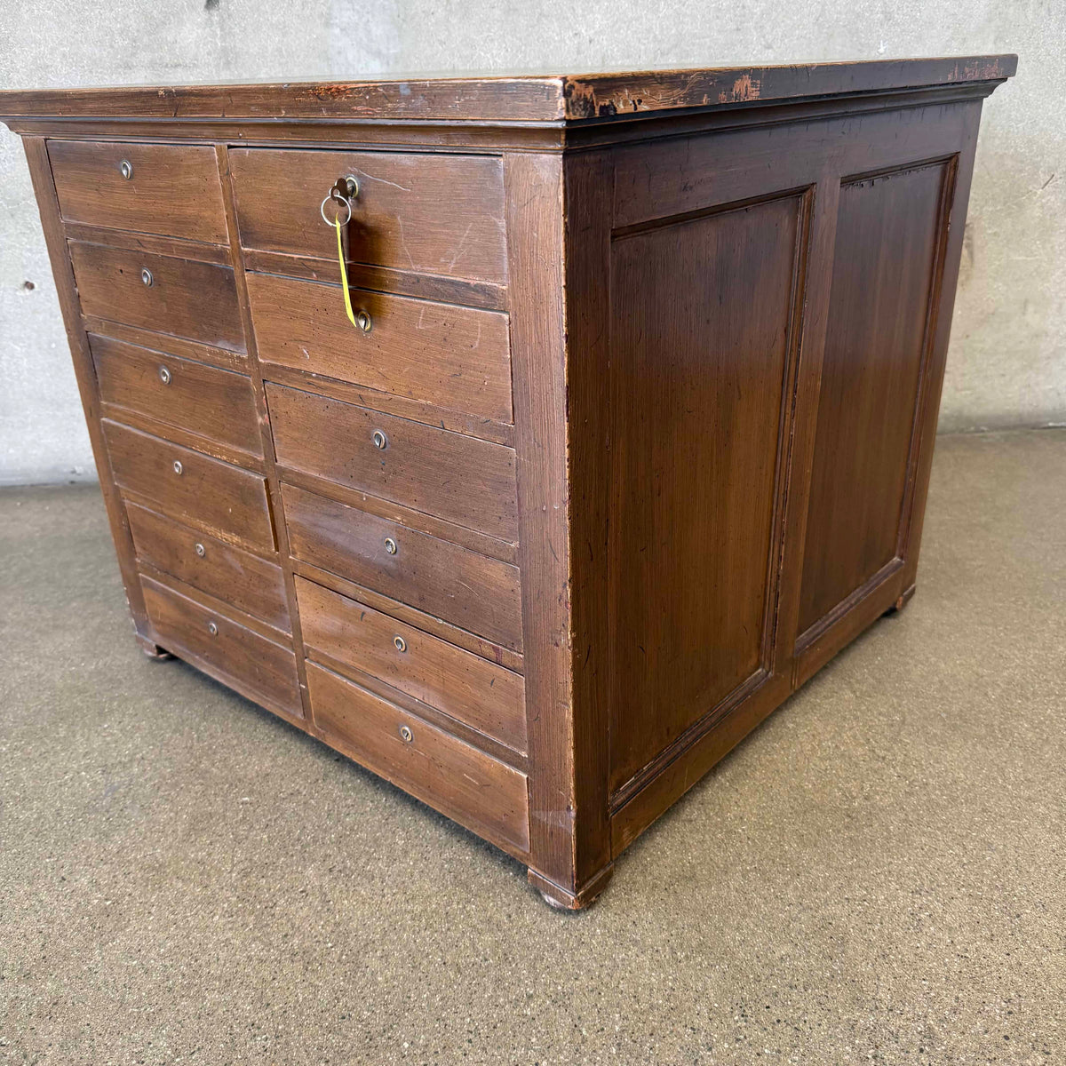 Vintage 24 Drawer Double Sided file Cabinet
