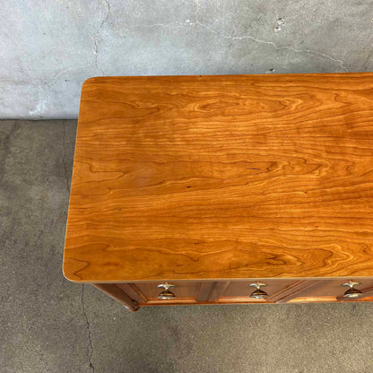 Mid Century Modern Natural Classic Cherry Wood Cabinet