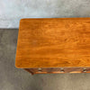 Mid Century Modern Natural Classic Cherry Wood Cabinet