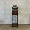 Antique Tiger Entry/Hall Stand w/Beveled Mirror