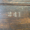 Antique Tiger Entry/Hall Stand w/Beveled Mirror