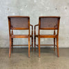 Century Furniture Co. Caned Arm Chairs