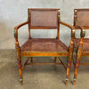 Century Furniture Co. Caned Arm Chairs