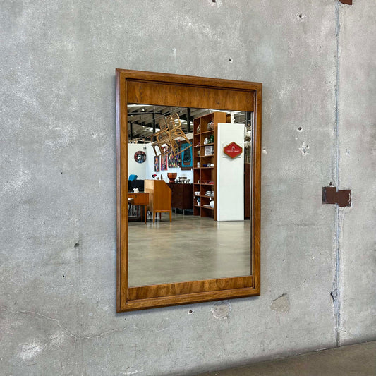 Vintage Drexel Wood Frame Wall Mirror