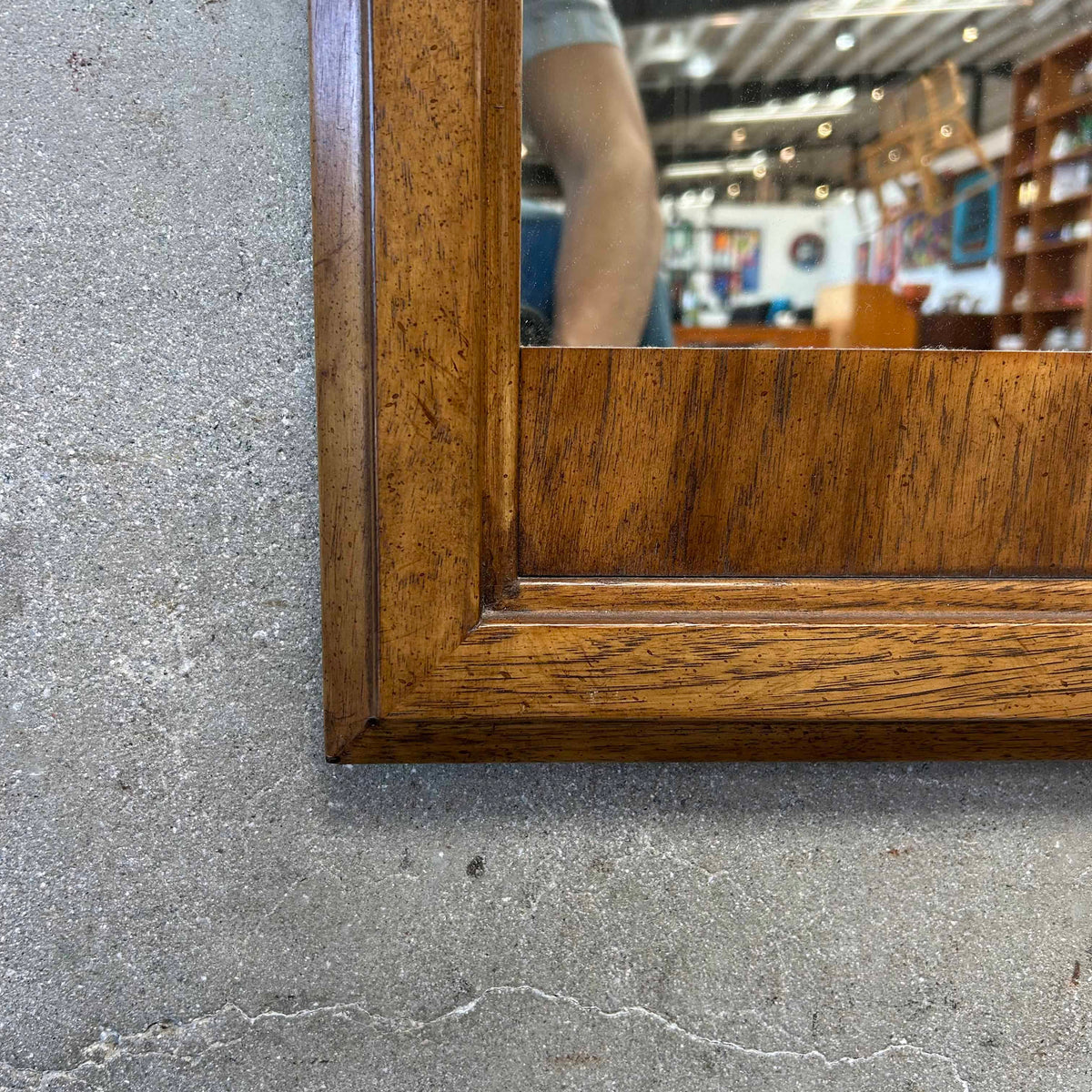 Vintage Drexel Wood Frame Wall Mirror