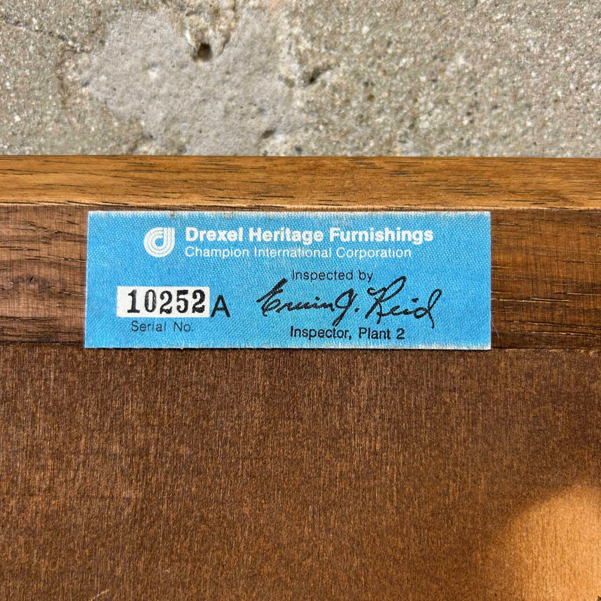 Vintage Drexel Wood Frame Wall Mirror