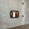 Vintage Oak Wood Framed Wall Mirror