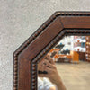 Vintage Oak Wood Framed Wall Mirror