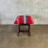 Mission Bench w/ Wood Carving