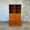 Mid Century Teak Secretary Desk Cabinet With Key