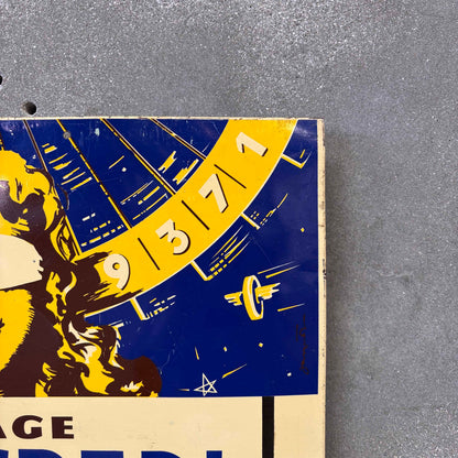 Vintage French Tin Lottery Sign