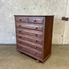 Arts & Crafts solid Oak 7 Drawer Dresser