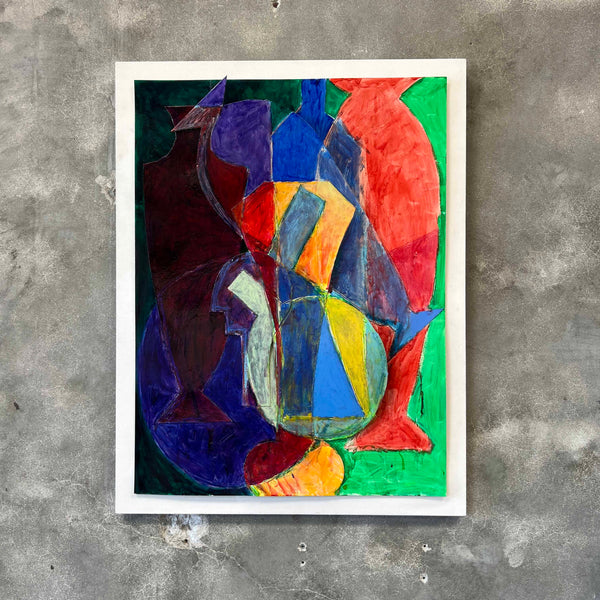 1980's Tom Holland Mixed Media Painting