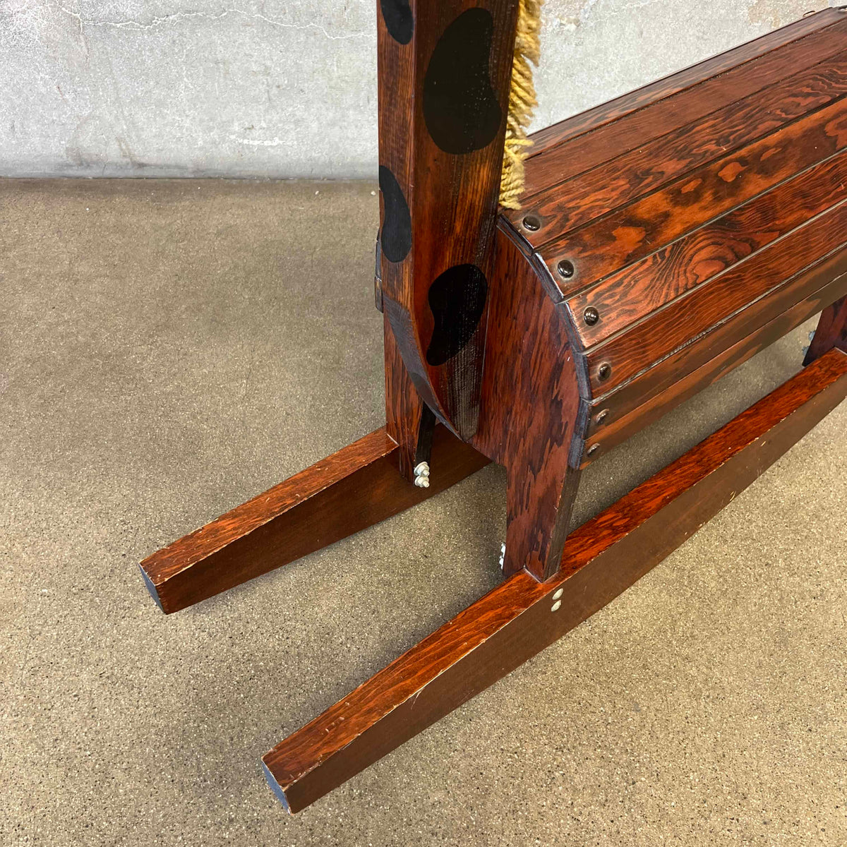 1970's Studio Made "Gigi Giraffe" Rocking Horse