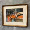 1970's Anton Weiss Watercolor in Frame