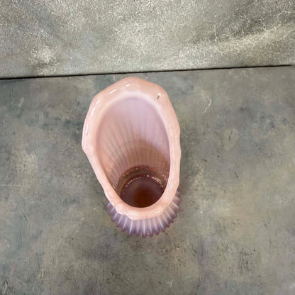 Vintage L.E. Smith Rare Pink Opalescent Vase