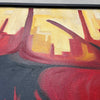 Mid Century Abstract Oil Painting "Bull"