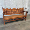 Carved Wood Bench