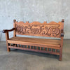 Carved Wood Bench