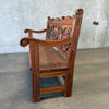 Carved Wood Bench
