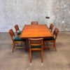 1920's American Made Dining Table With 6 Chairs