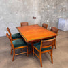 1920's American Made Dining Table With 6 Chairs