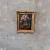 Antique Oil Still Life Of Begonias